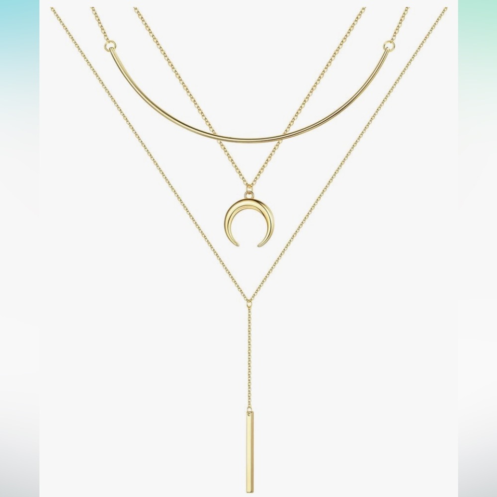 🎉HP🎉 💛 14k Gold Plated Layering Necklaces NWT